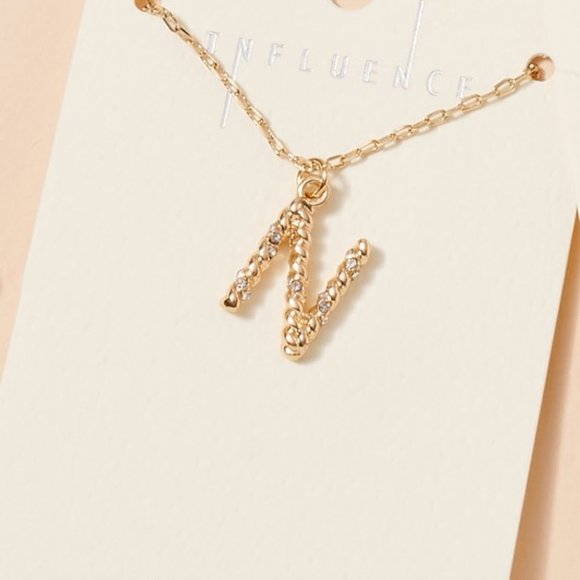 Brinisity Jewelry - LETTER "N" NECKLACE